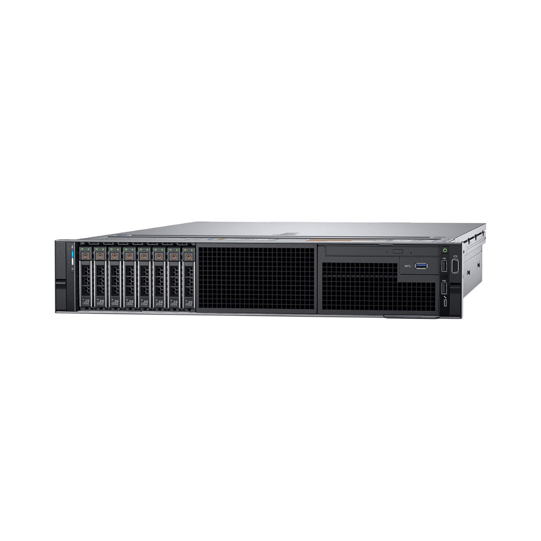 Server rack on a white background